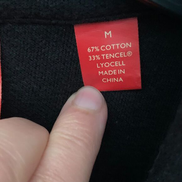 Tommy Bahama Reversible Black Flipsider 1/4 Zip Pullover Sweatshirt Size Medium - Picture 6 of 12